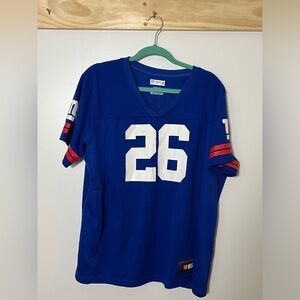 NFL Team Apparel New York Giants Jersey Barkley 26 Women Size 2XL